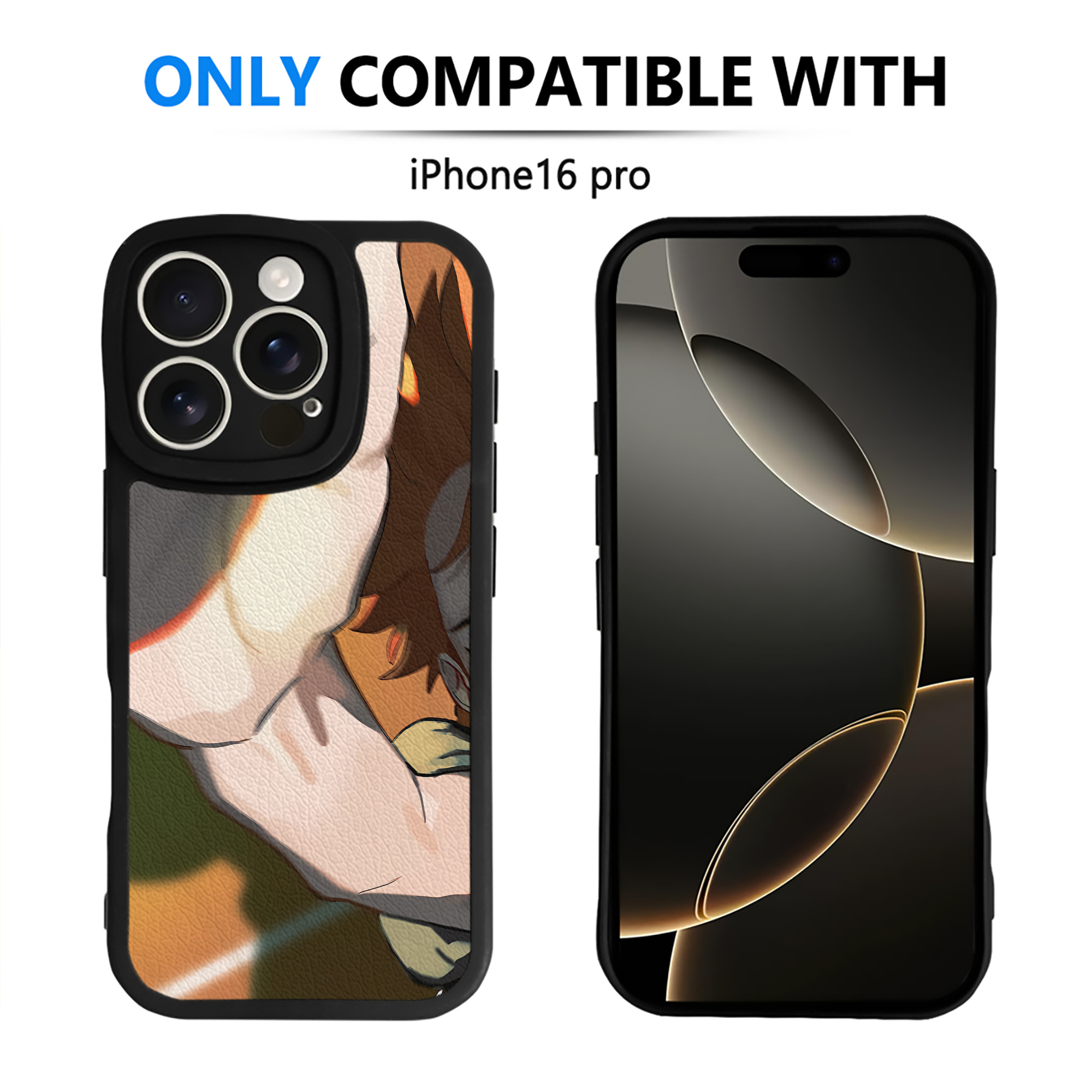 （画像用） ハイキュー!! Haikyu!! 【iPhone 16シリーズ対応】シリコンスマホケース（レザー調） 材質：シリコン